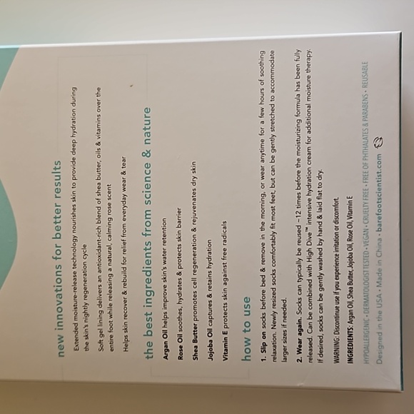 NWT Barefoot Scientist Sleep On It overnight moisture socks 👣 - Picture 2 of 8